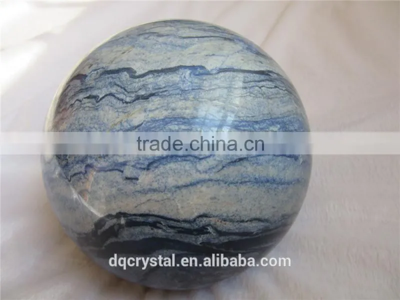 2015 new arrival factory direct rough blue aventurine stone ball for Healing