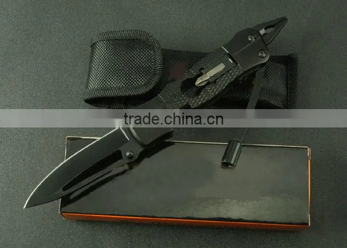 OEM stainless steel multi function hunting knife pliers