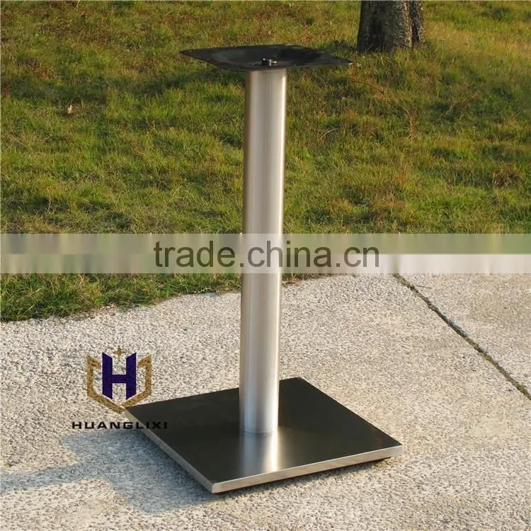 2016 Quadrate brushed stainless steel table leg stainless steel chassis restaurant table frame Coffee room furniture legs