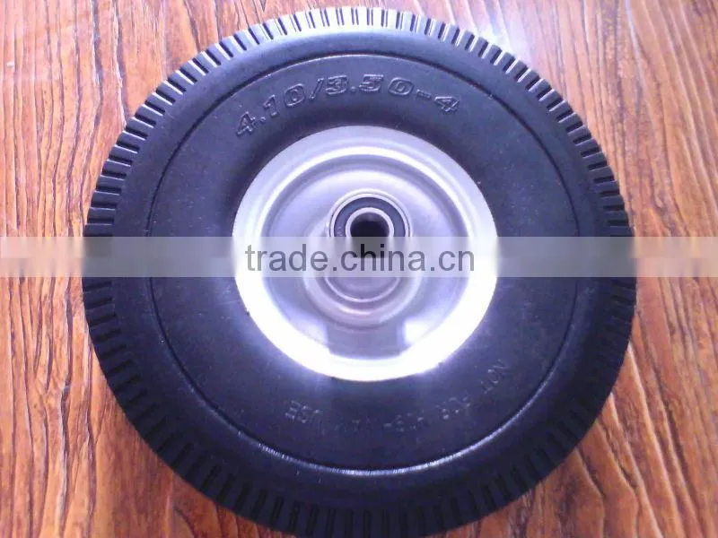 10 inch small rubber wheels for garden cart 4.10/3.50-4