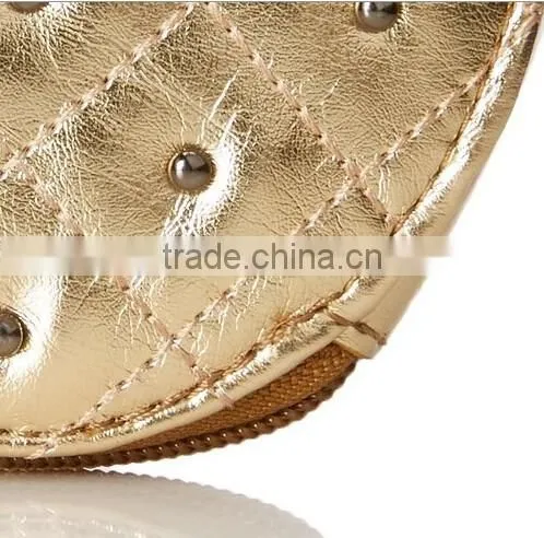 Gold Strawberry Shaped Takeaway Zip Coin Purse