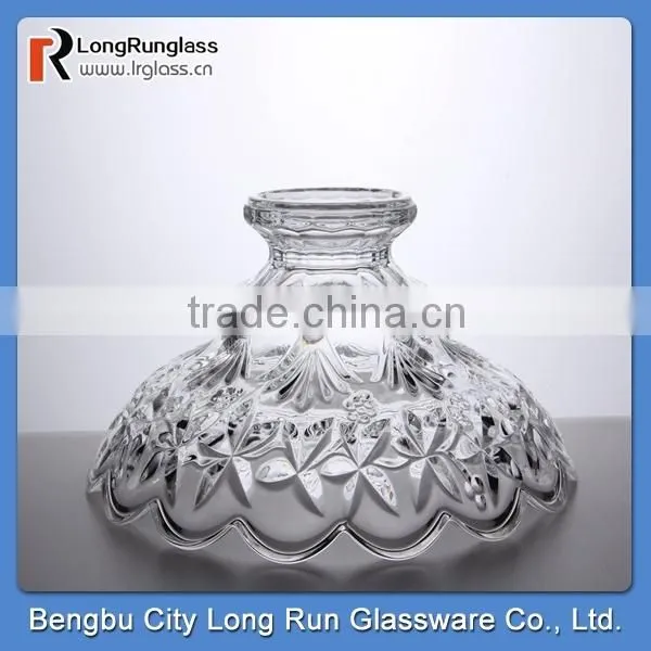 LongRun 1829ml beautiful design home use fancy candy glass holder fruits glass containers