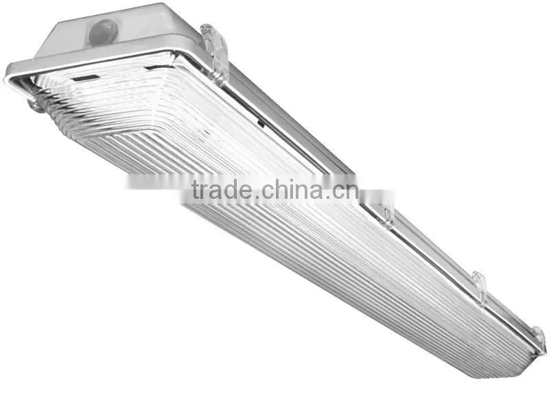 IP65 Waterproof Fluorescent Lighting Fixture 2x58W.