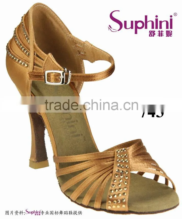 Woman White Rhinestone High Heel Wedding Shoes