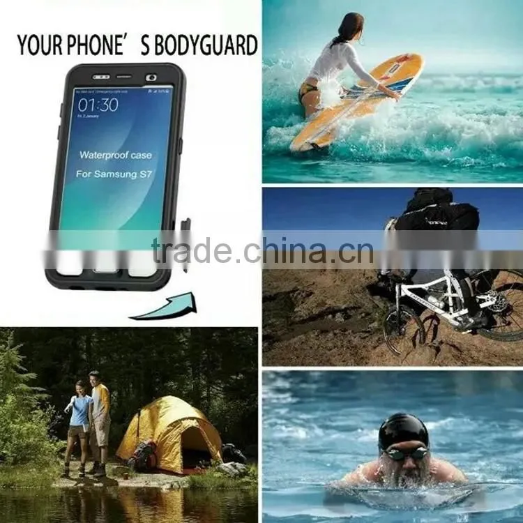 For Samsung Galaxy S7 S7edge Luxury Shockproof Waterproof Phone Cases Powerful Waterproof 6 Colors Avaliable Waterproof Cases