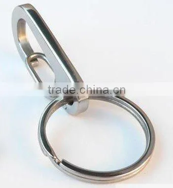 casting titanium snap hook,titanium 18mm split ring,titanium key chain,titanium keyring
