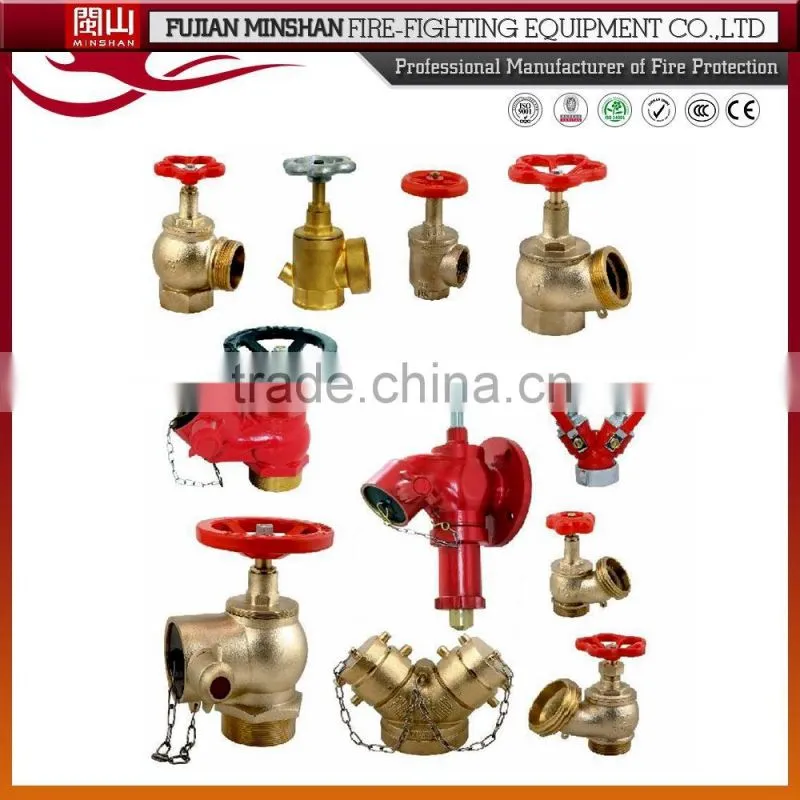 Fire fighting landing valve with pressure gauge