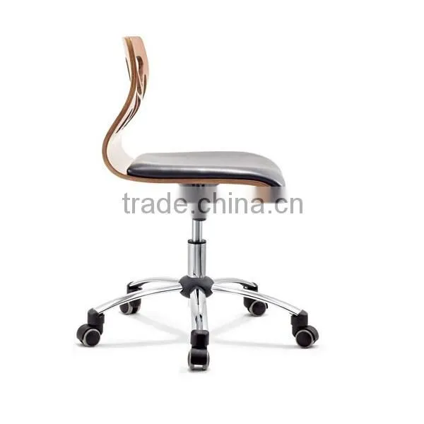 Modern plywood design living room chair, computer chair with web design back rest