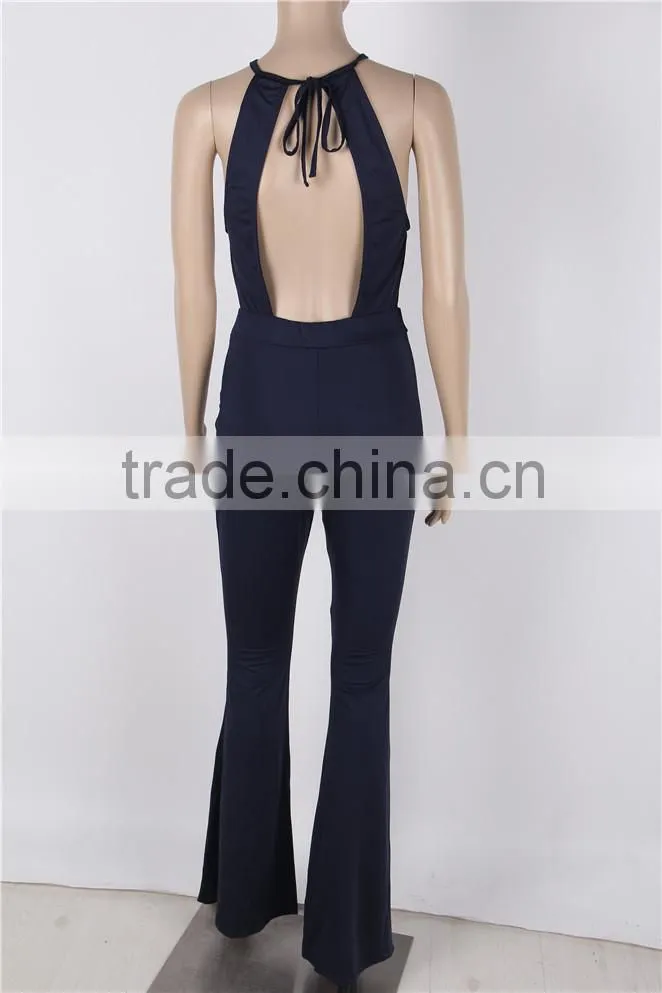 Unique Design Back Open Wholesale Price Sexy Adult Jumpsuit