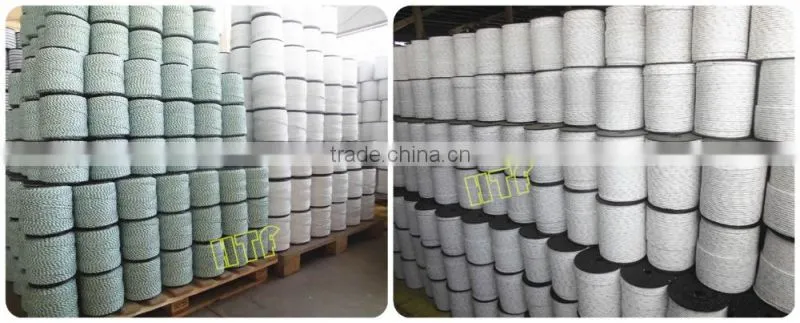 solar electric fence polyrope for fence panel