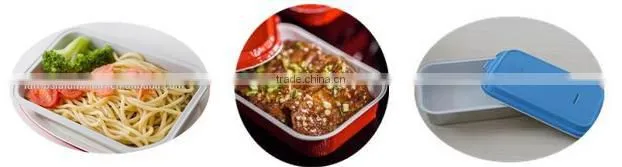 Airline fast food disposable aluminium foil trays