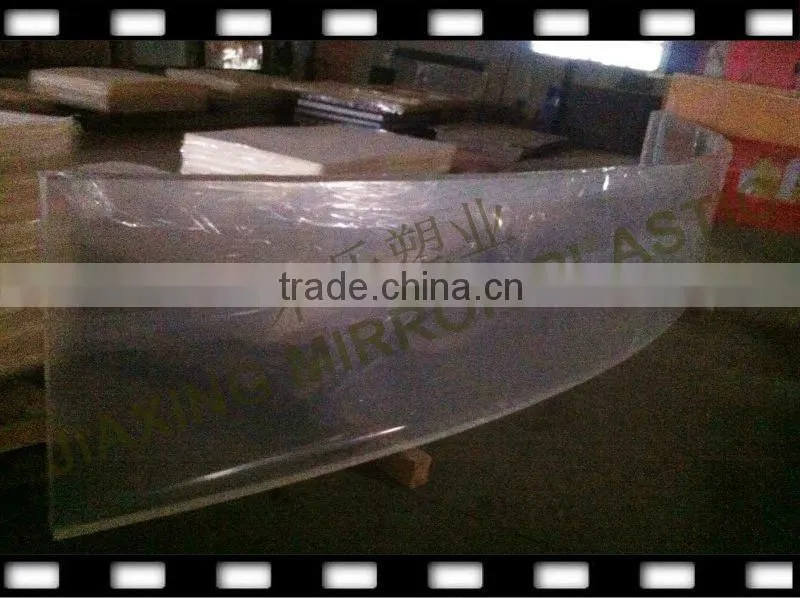 bended acrylic panel