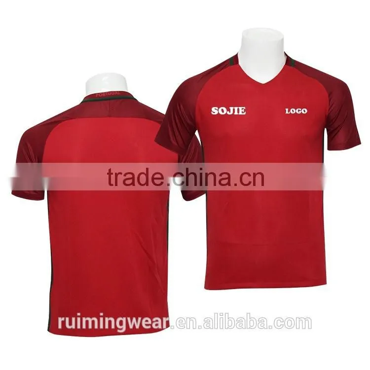 2015/2016 wholesale thai quality blank football shirt maker customzied sublimation cheap kids soccer jersey