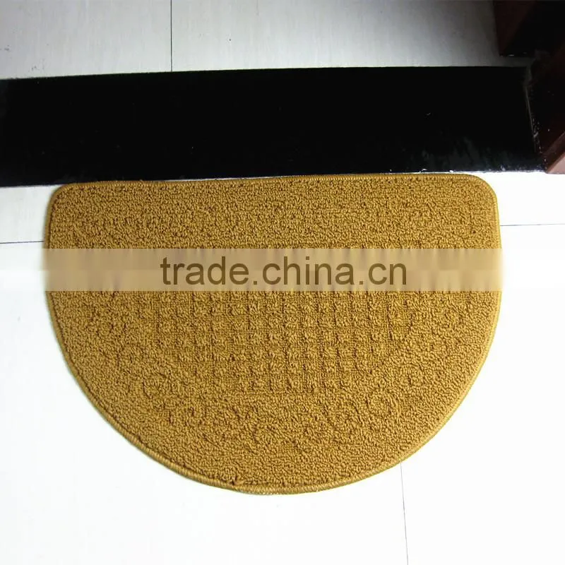 polypropylene rugs semi circle anti-slip rugs bathroom mats