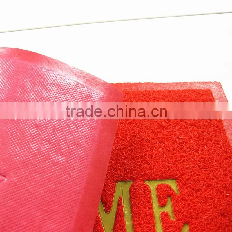 welcome pvc door mat with different colors