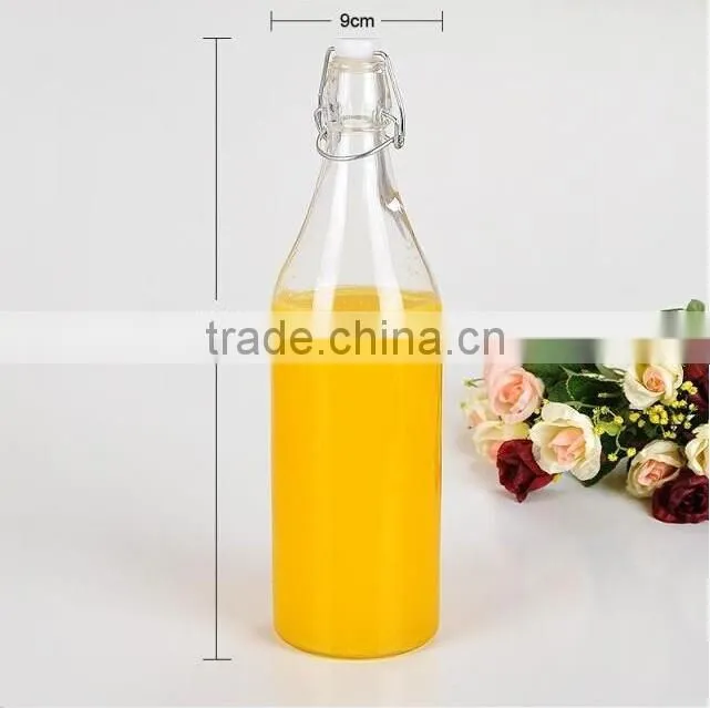 1000ml glass bottles with swing lid