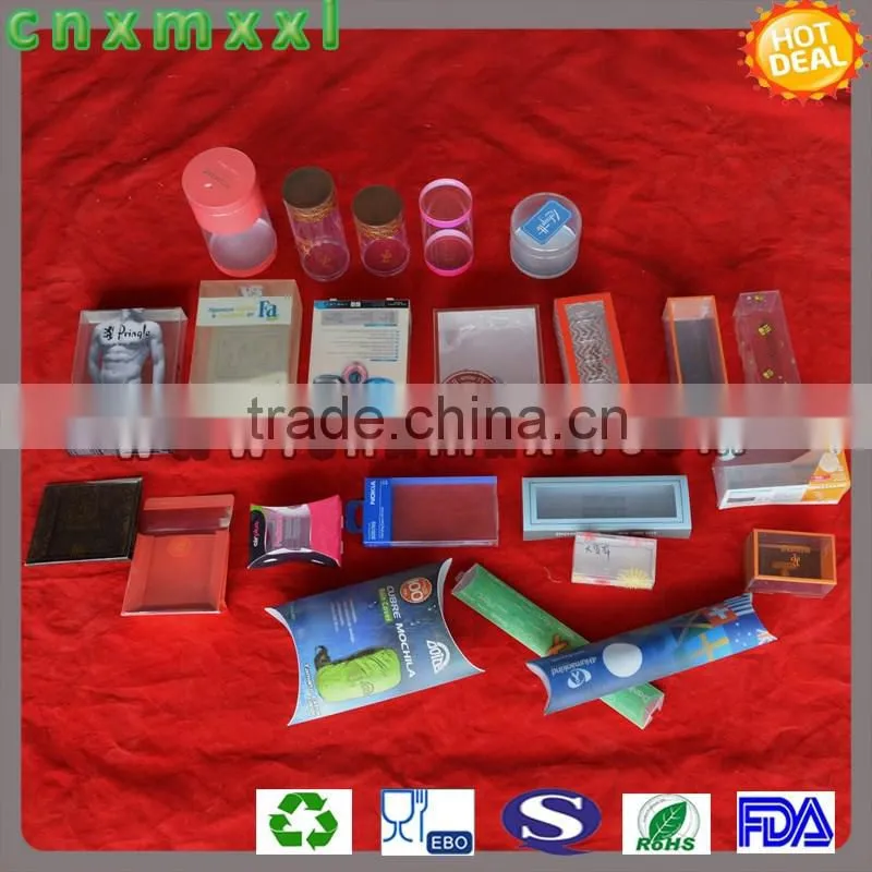 customized plastic pvc box with your own design