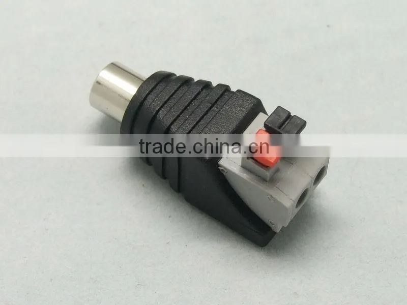RCA PLUG RCA female plug RCA to 2pin spring connector CAT5 CAT6 Cable to AV Phono Male RCA Connector Jack Plug for CCTV