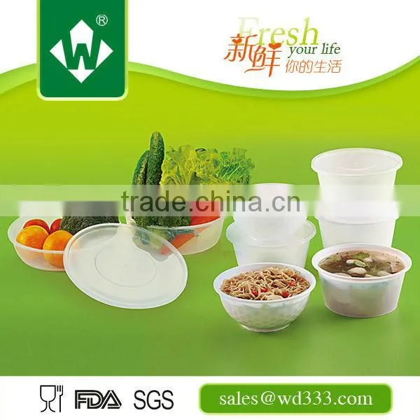Disposable Round Plastic PP Food Container