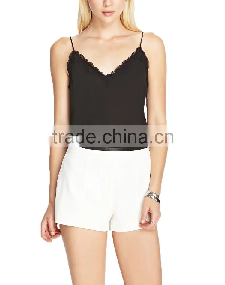 Sexy women high-waiste black side embellished shorts skirt high waistes women shorts
