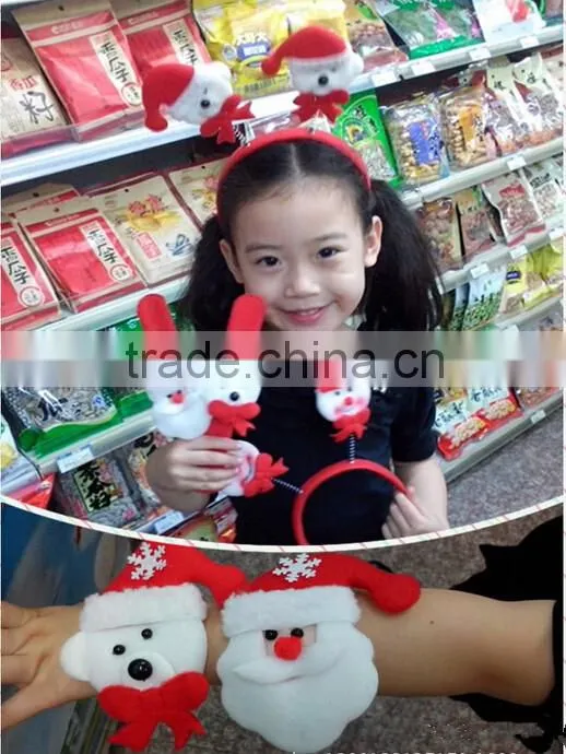 2014 Christmas Gifts Slap Christmas bracelets Wholesale, promotional christmas gift