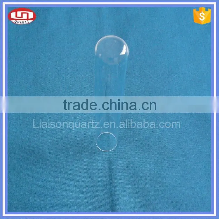 Flat bottom large diameter glass tube