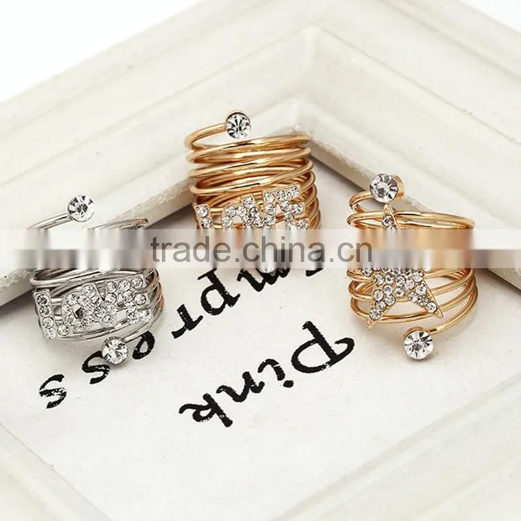 Fashion premier jewelry star love wedding rings