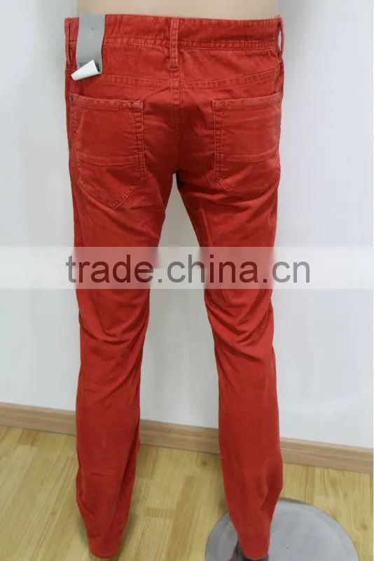 Men's fashion Red Casual Pants