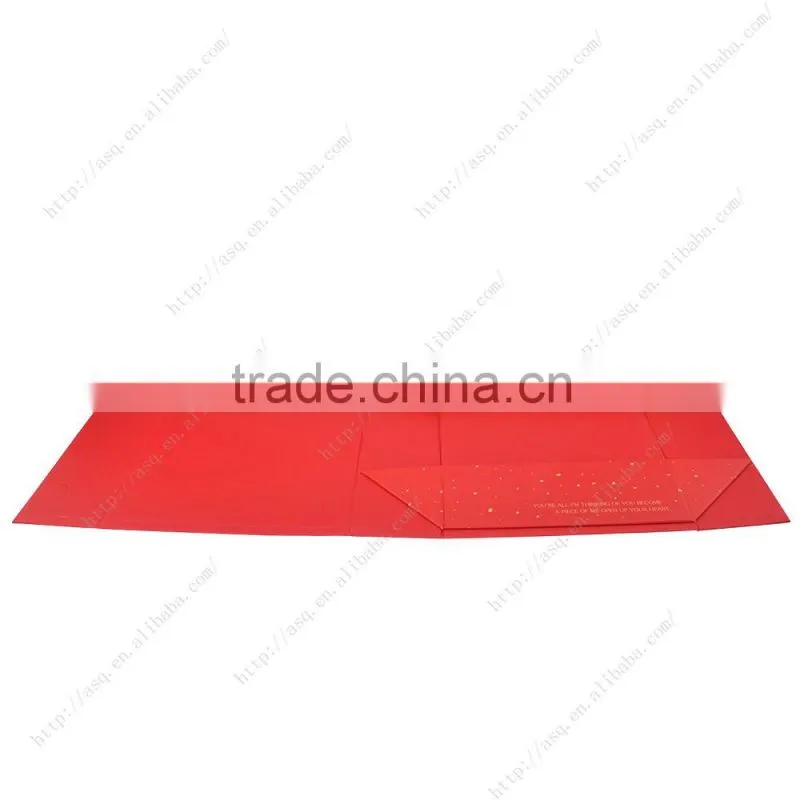 chinese red foldable magnetic closure gift paper box