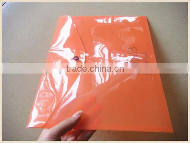 A4 size transparent plastic folders