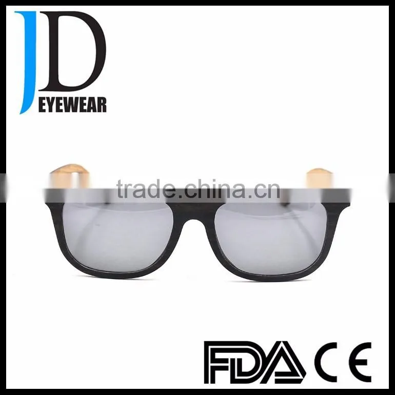 Custom Logo Square Laminated Wood Eyeglasses Polarized Wooden Sunglasses