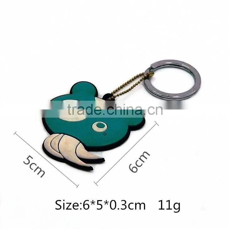 China wholesale custom soft pvc keychains for kids