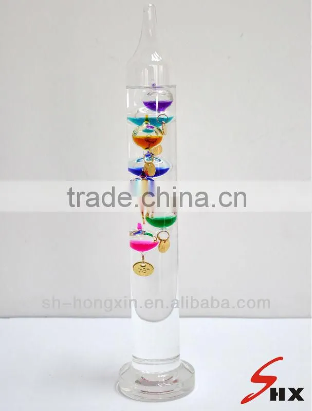 Galileo Thermometer/hand-crafted glass Galileo thermometer