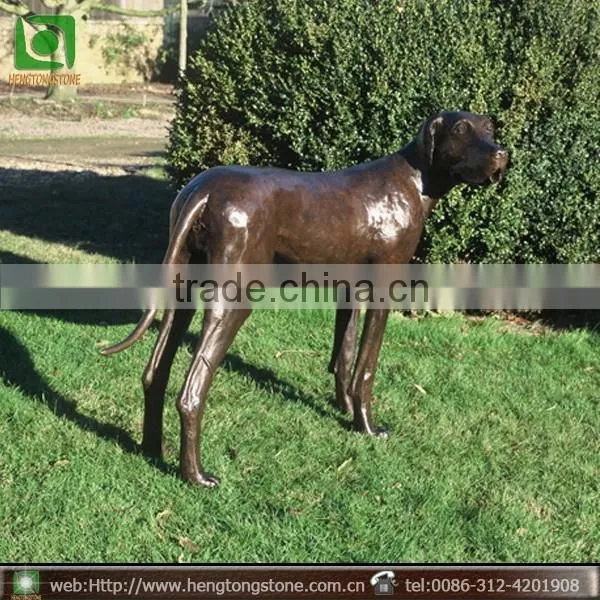 dog sculpture lifesize bronze sculpture