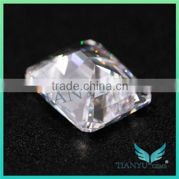 Wholesale Artificial Zircon Gems Stone White Pagode Cushion Cut Loose Cubic Zirconia Price