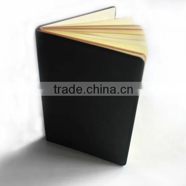 High quality soft PU leather notebooks embosswed for promotional
