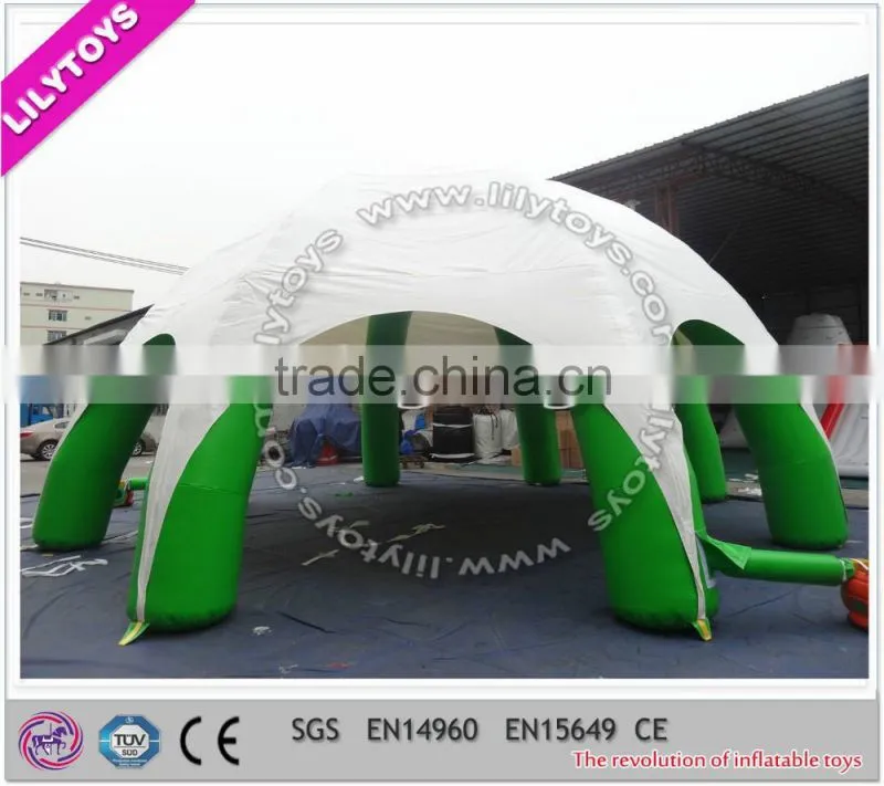 Lowest price popular customized camping inflatable dome tent with EN14960