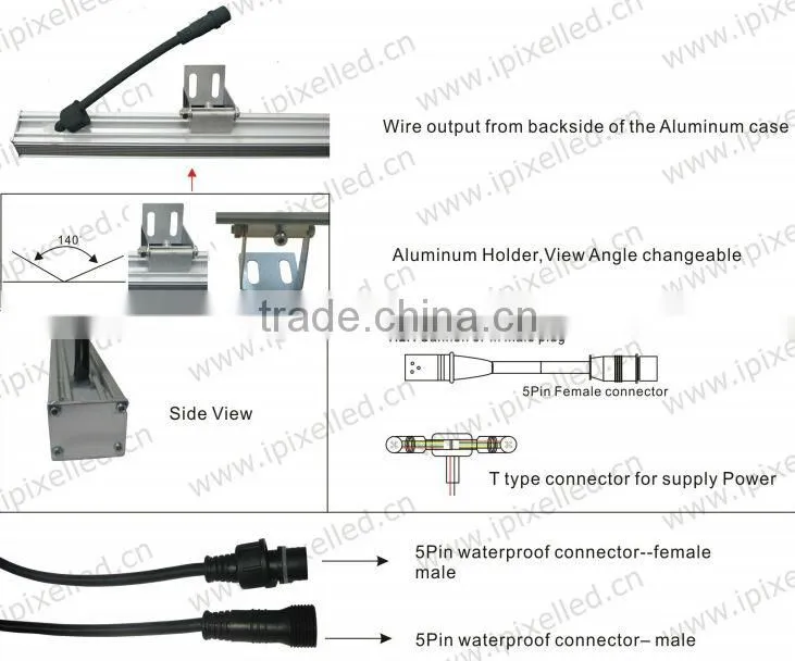 SJ-10048-DMX / SJ-DMX-100 dmx512 led rigid bar1m/pcs