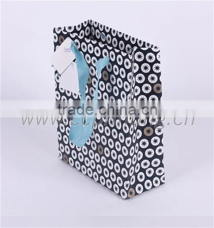 fashion paper shopping bag black luxury paper gift bag