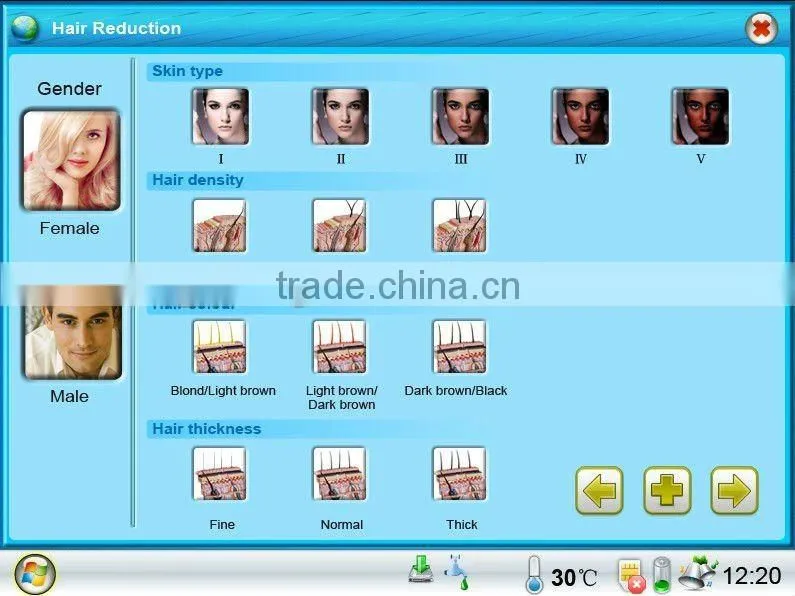 Professional hair removal multifunctional e-light instrument
