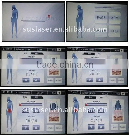 Hot!! Portable fat cavitation slimming machine S50(CE&ISO)cavitation rf tripolar slimming machine