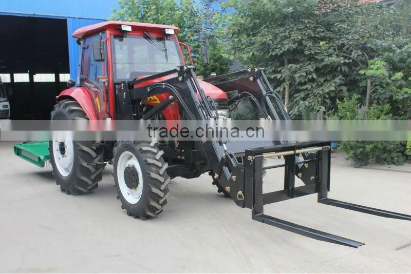 DQ904, 90HP 4x4 tractor fit with 4in1 Front end loader, slasher mower, Backhoe, post hole digger etc.