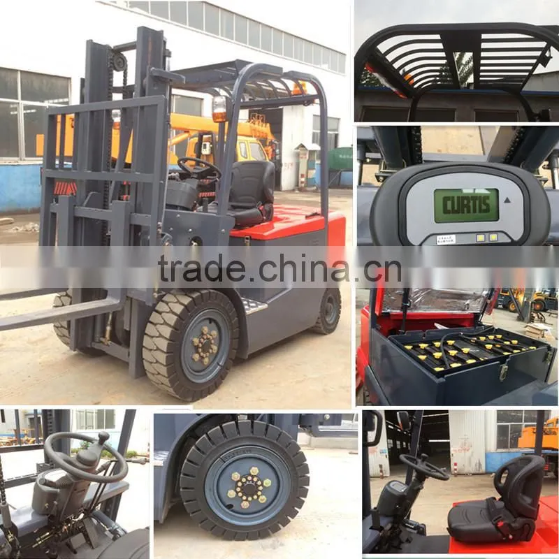 2015 factory cheap price 3.5T battery powered AC electric forklift truck