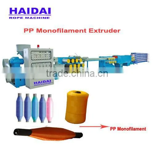 High efficiency monofilament extrusion line