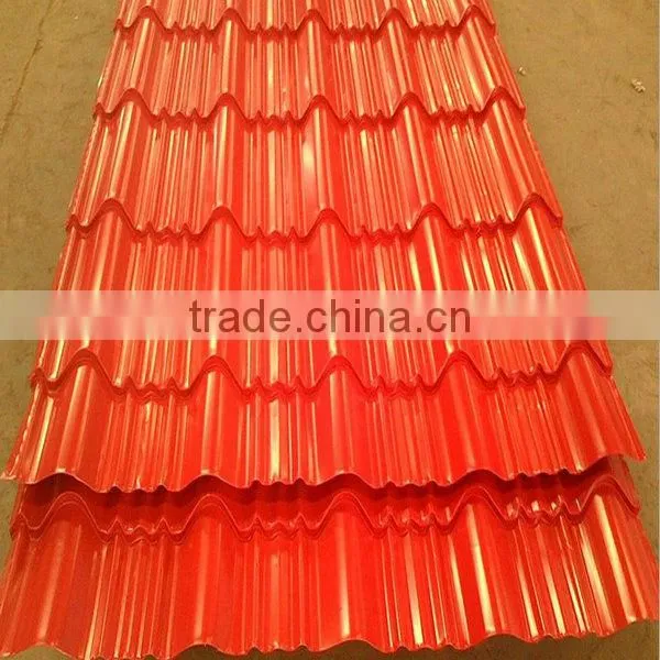 Manufacture curving corrugated steel roof sheet