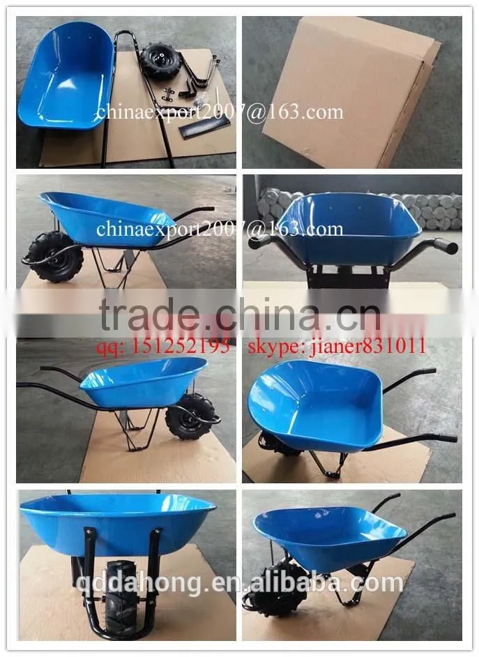Strong Garden Wheel Barrow with PU Tyre ,72L Tray