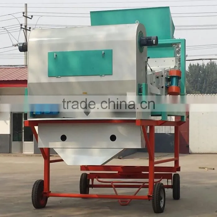 Movable complete sets of wheat cleaning machine