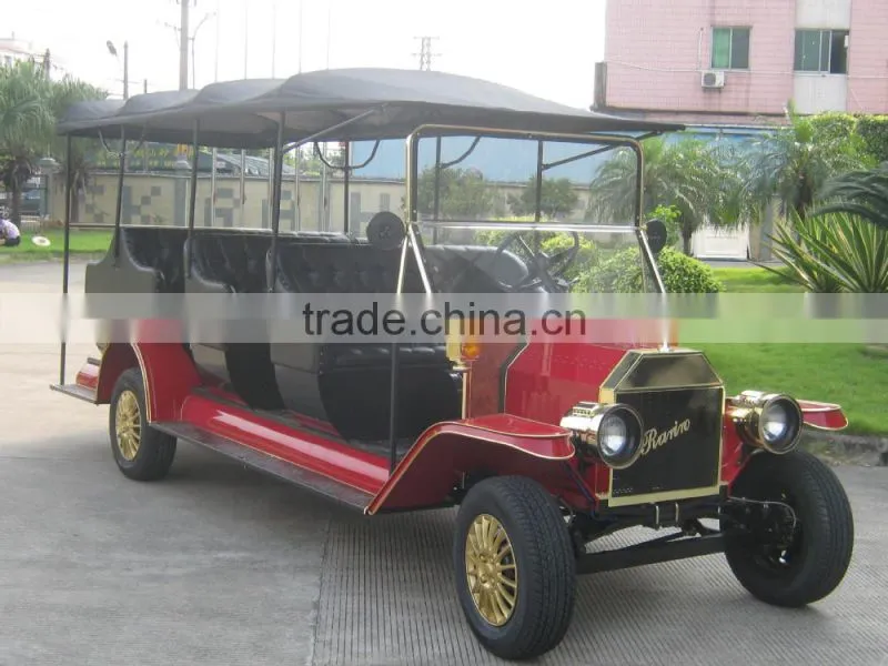 Comfortable elegant battery powered golf club cart antique electric vehicle