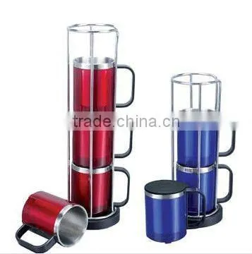 Tumbler thermos Chinese type Auto mug Bell Single wall Eco-friendly auto travel cup mug with handle