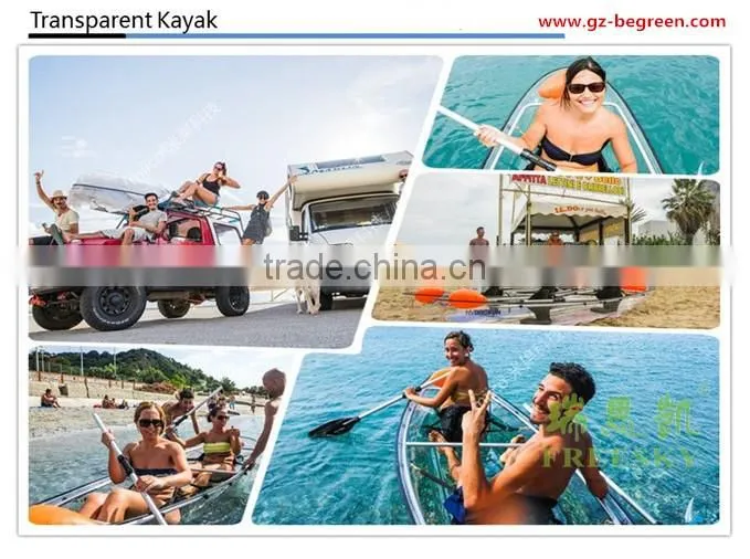 new design 2 seat touring banana transparent boats ships for sale